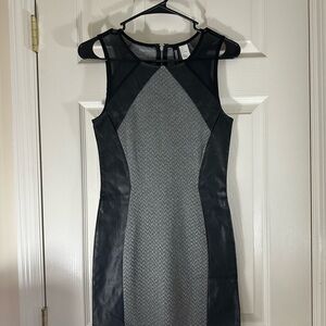 H&M Black and Gray Mini Dress